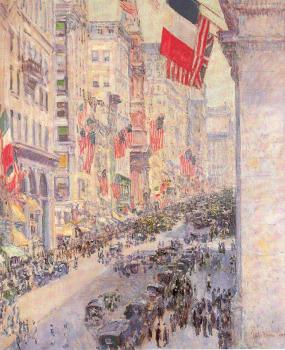 Childe Hassam : Up the Avenue from Thirty-Fourth Street